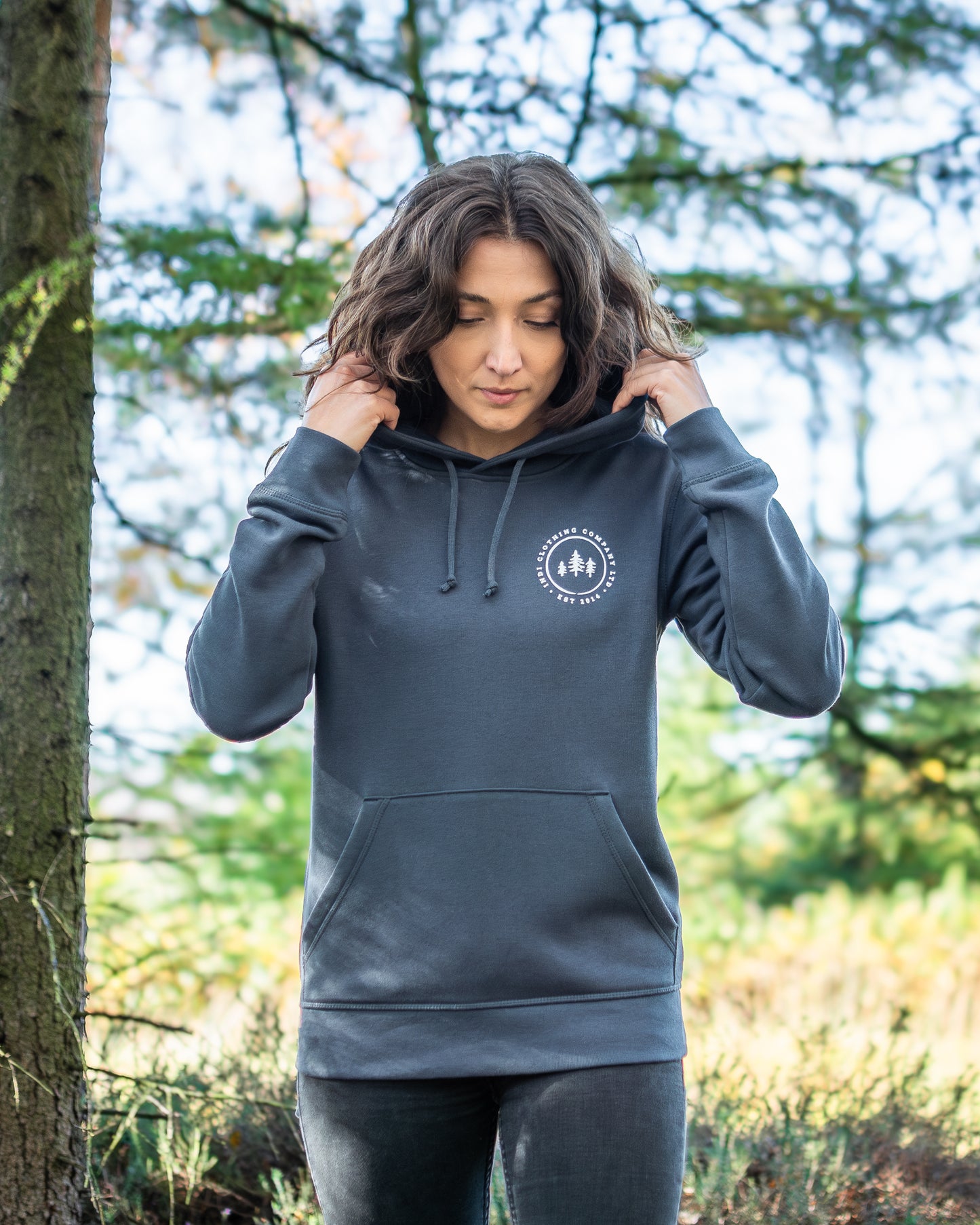 The Brand Hoodie in India Ink Grey