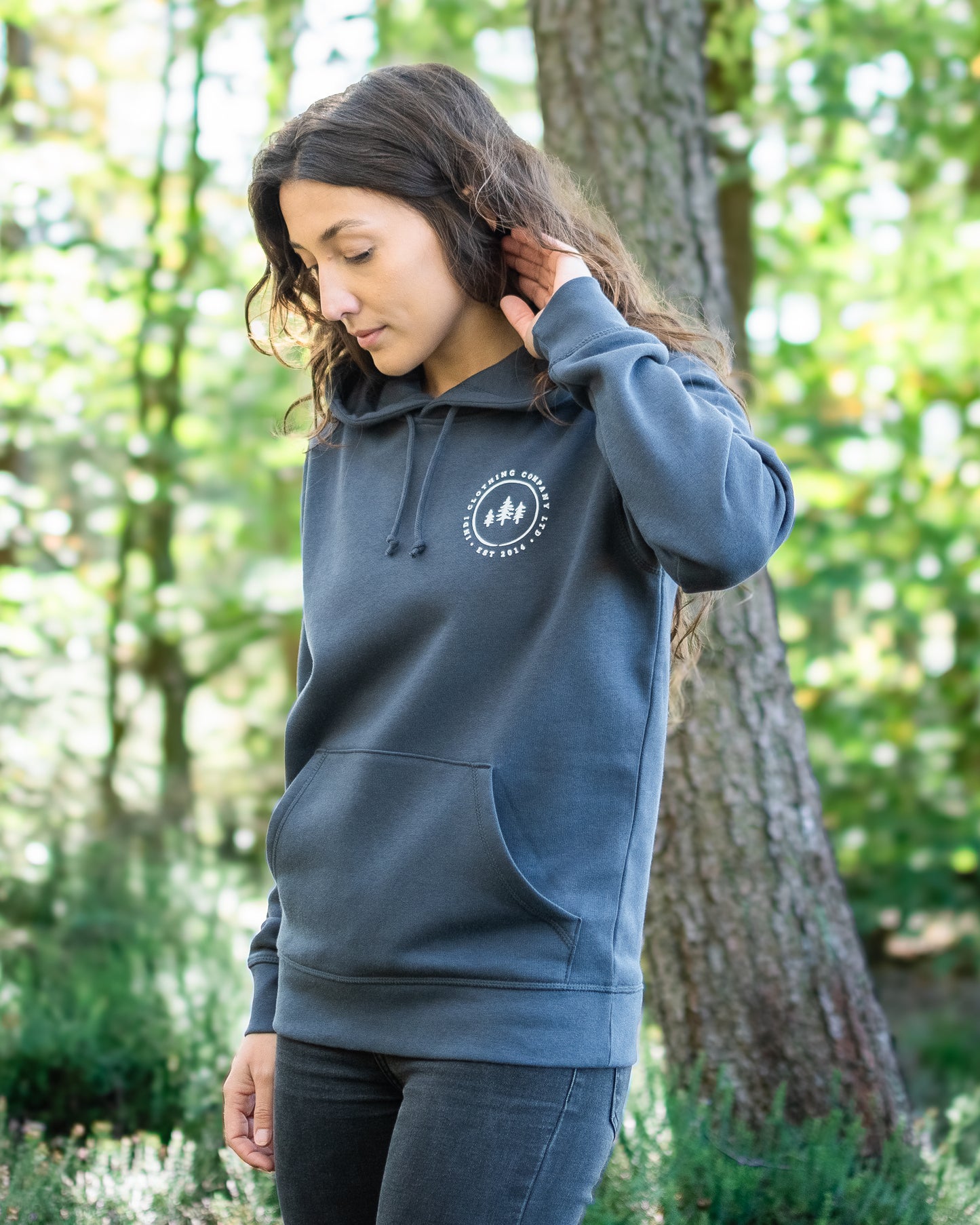 The Brand Hoodie in India Ink Grey