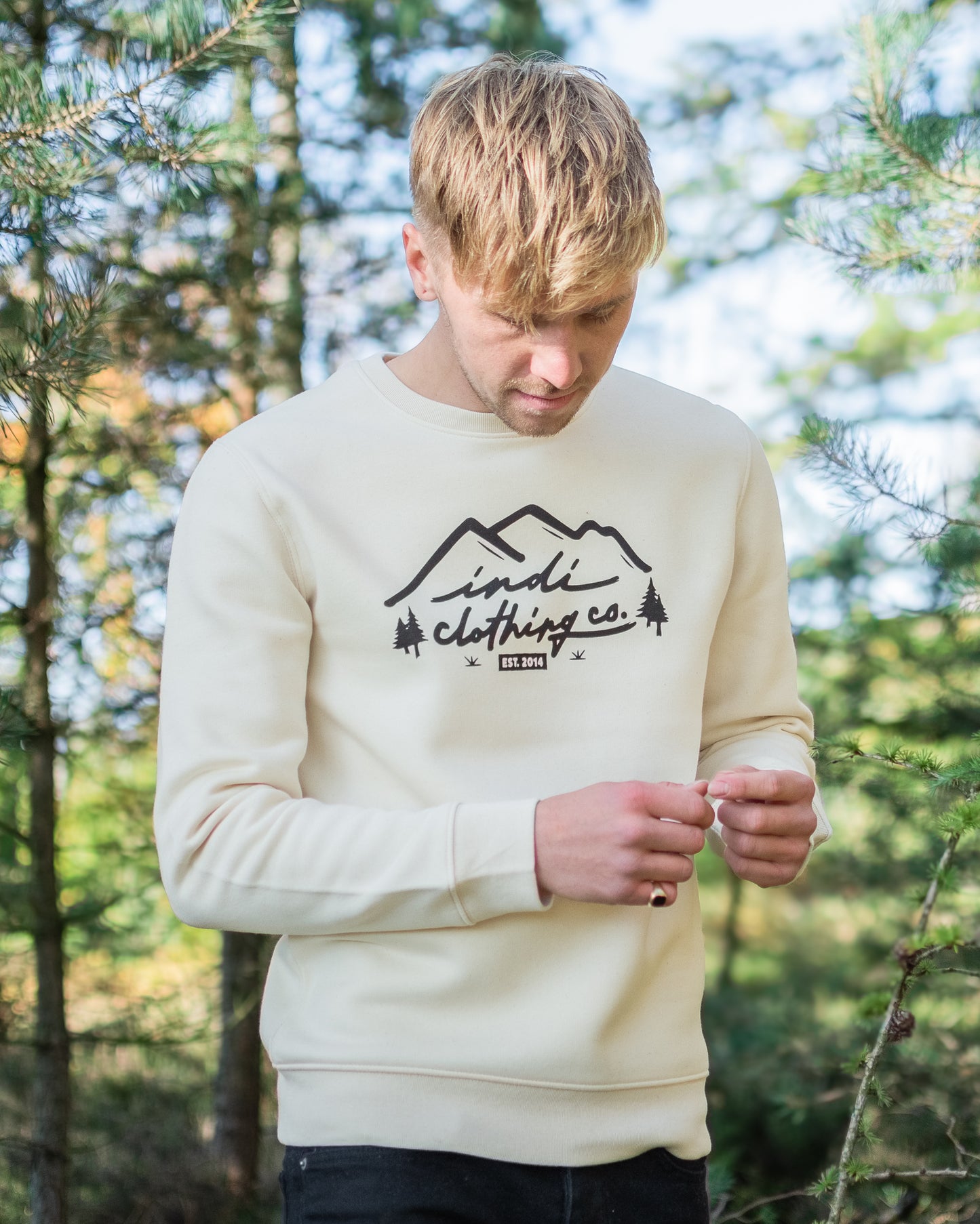 The Mountainscape Deluxe Sweater in Natural Raw
